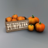 Crate of Mesh Pumpkins