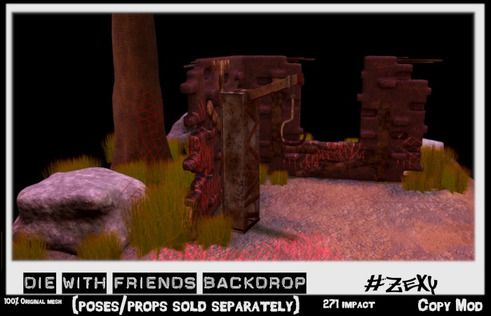 #Zexy - Die With Friends Backdrop (ADD)