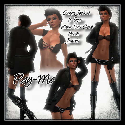 Pay-Me Complete Outfit Incl Boots & Jewels