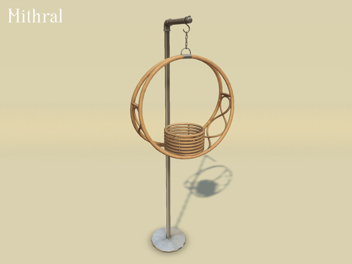 Mithral * Hanging Hoop Planter (Light)