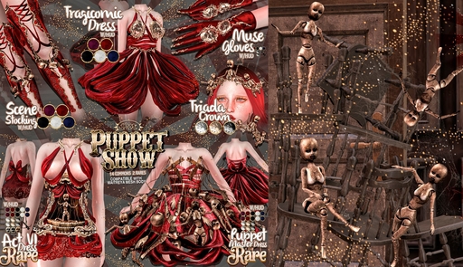 :Moon Amore: Puppets Show / Tragicomic Dress - PURPLE