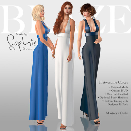 [blz] Sophie Gown - Designer Pack (Maitreya)  Add ME!