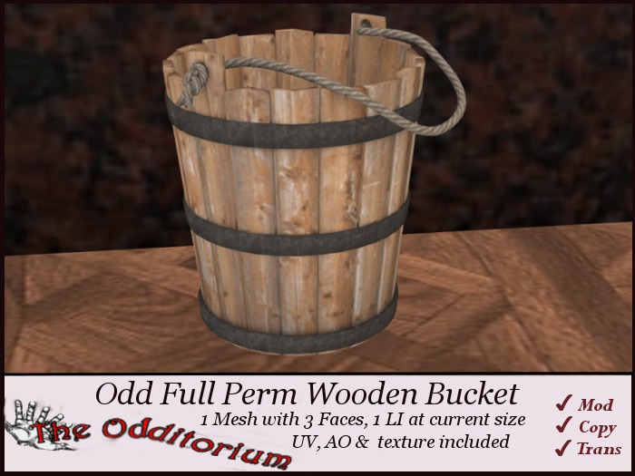 Odd Wooden Bucket - Full Perm