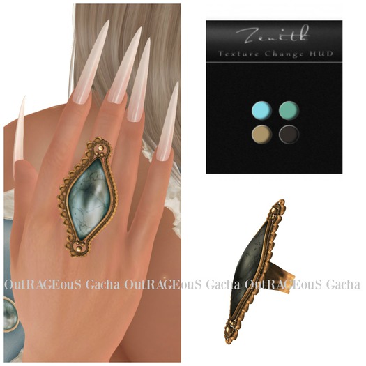 Second Life Marketplace Violet Eye Ring Gold