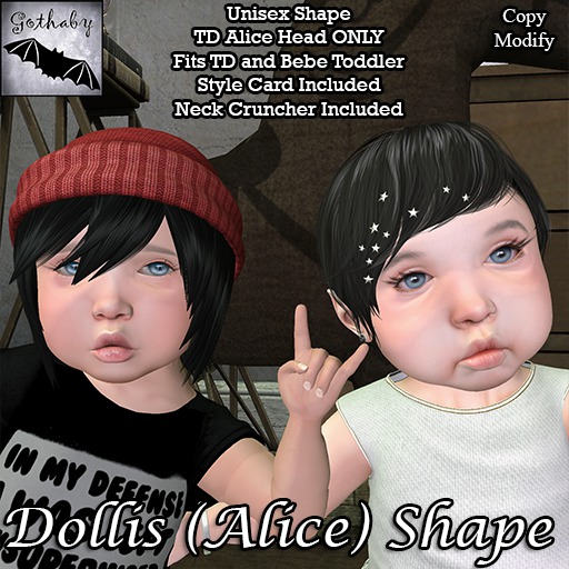 Gothaby - Dollis TD Alice Head Shape (Boxed)