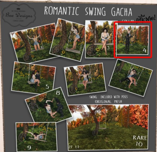 Bee designs /Inkme Swing Pose 4