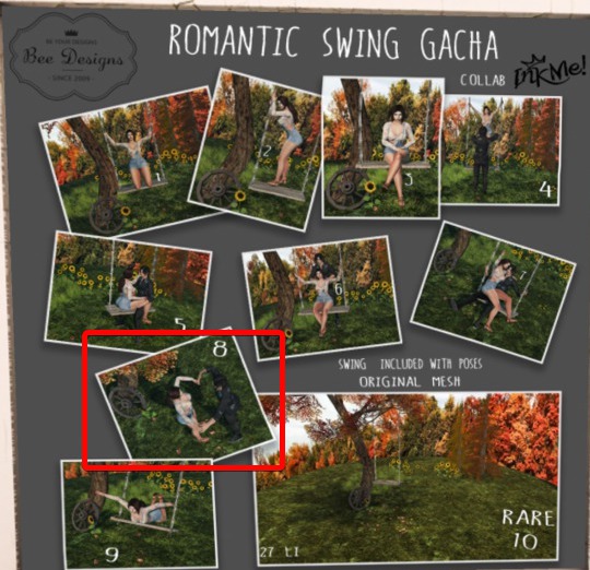 Bee designs /Inkme Swing Pose 8