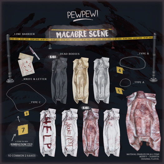 Pewpew! Dead Body Covered - Black (Box) RARE