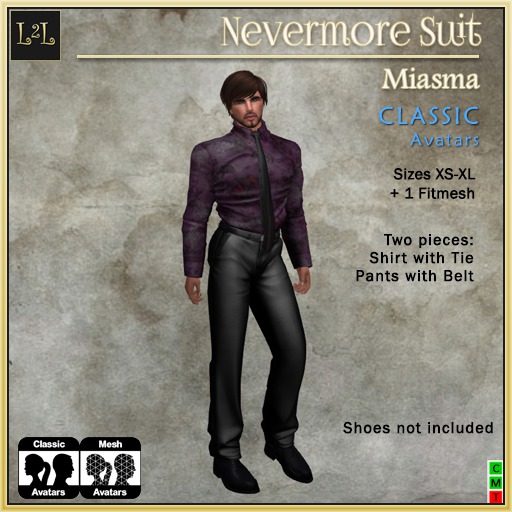 L2L Men's Nevermore Suit, Miasma
