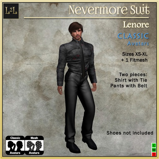 L2L Men's Nevermore Suit, Lenore