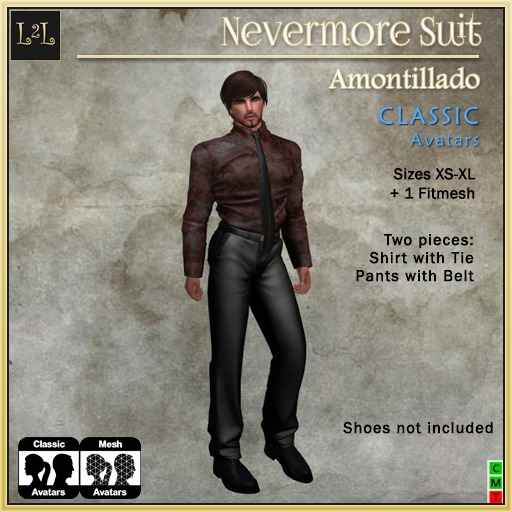 L2L Men's Nevermore Suit, Amontillado