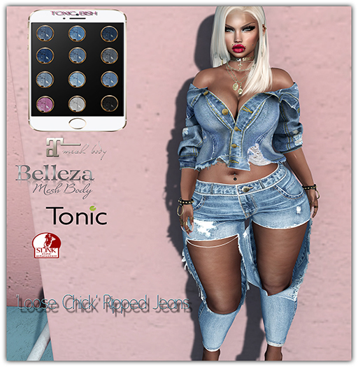 <Toxic Bish> 'Loose Chick' Ripped Jeans @ HUD