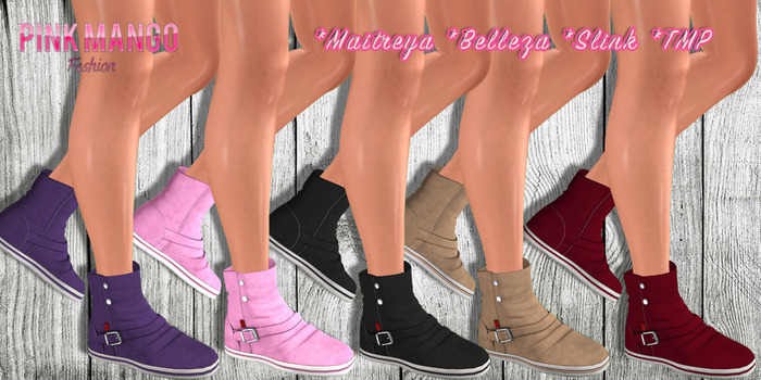 *Pink Mango* Bailey Sneakers Boots