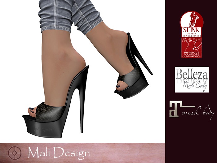 Heels Open Black