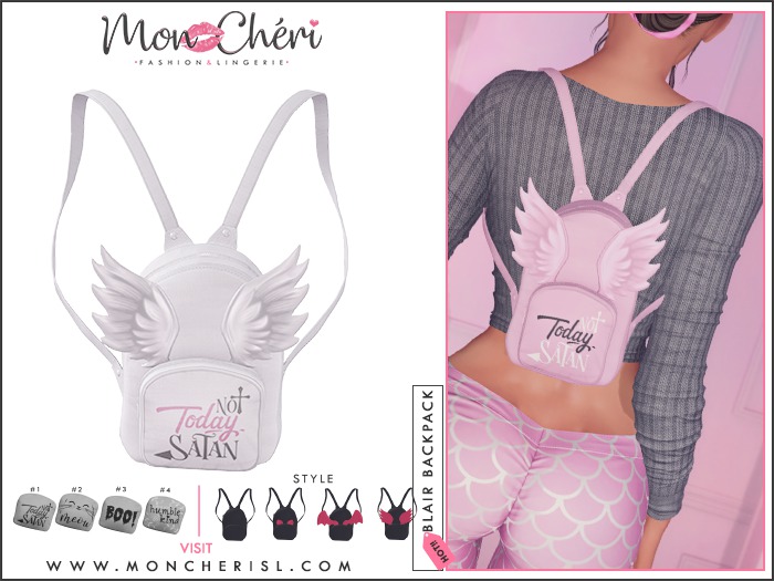 *Mon Cheri* Blair Multistyle Backpack #4 White