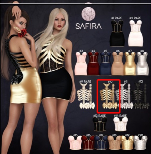 #10 - Safira - Clair Ribcage Gold (Isis)