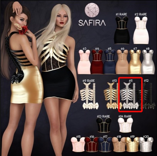 #11 - Safira - Clair Ribcage Silver (Isis)