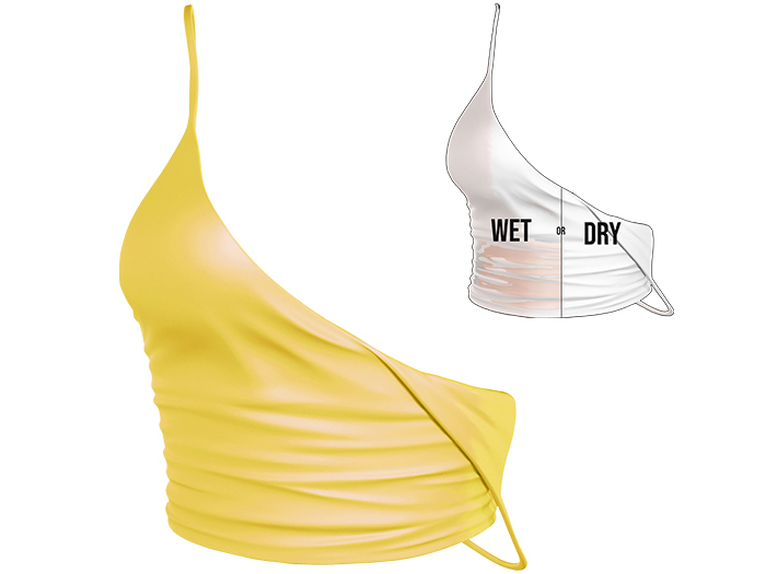 EVIE - Summer Time - Top - Yellow