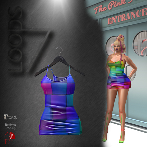 LOODS7 Unpack hud  Abloom dress bleu (add)