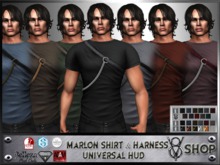 +V8 SHOP+ MARLON SHIRT & HARNESS UNIVERSAL HUD 17 TEXTURES