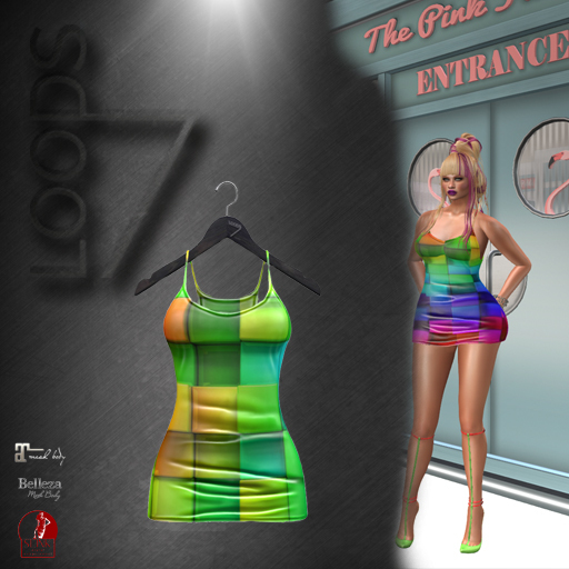 LOODS7 Unpack hud Abloom dress green (add)