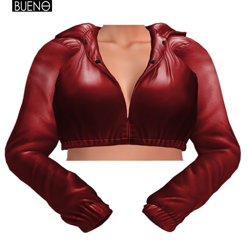 BUENO-Ari Cropped Jacket-Brick