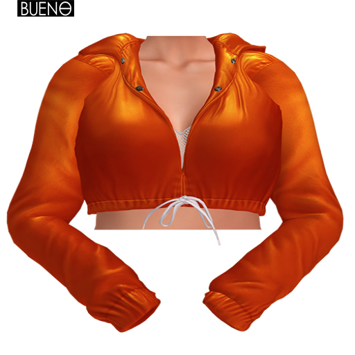 BUENO-Ari Cropped Jacket-Orangezz