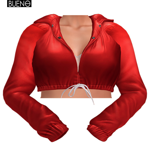 BUENO-Ari Cropped Jacket-Red
