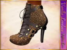 LOVELACE High Heel Ankle Boots STEAMPUNK (Maitreya)
