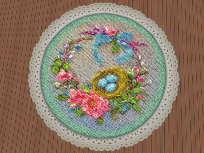Gift-Seaweed Sonnet Needlepoint Rug