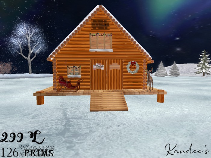 Santas Log Cabin Mesh (Complete)
