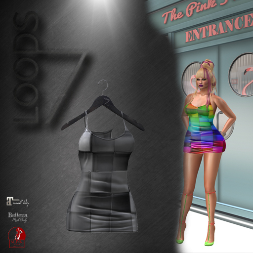LOODS7 Unpack hud  Abloom dress grey/black (add)