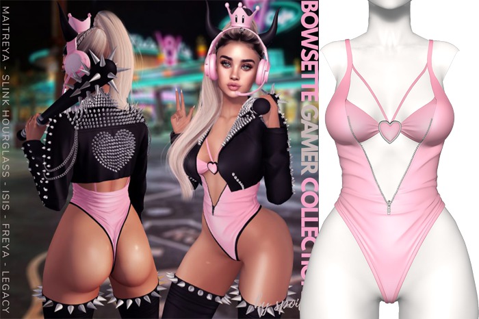 Spoiled - Bowsette Gamer Bodysuit Candy