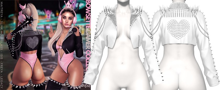 Spoiled - Bowsette Leather Jacket White