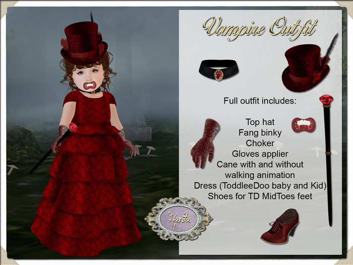 By Hanta - Vampire Outfit - Red