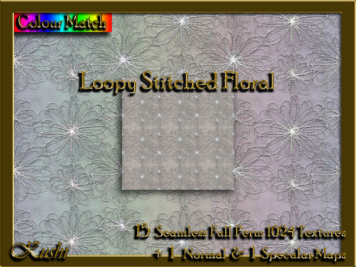 Loopy Stitched Floral Textures