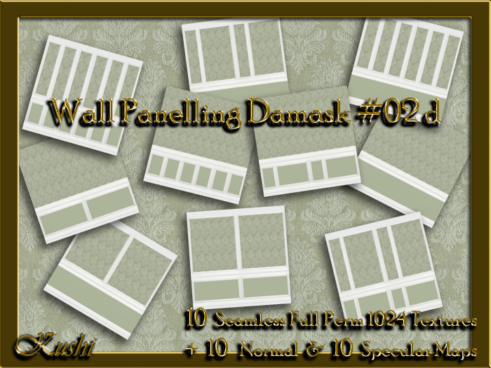 Wall Panelling Damask #02d Textures