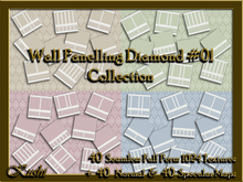 Wall Panelling Diamond #01 Collection Textures