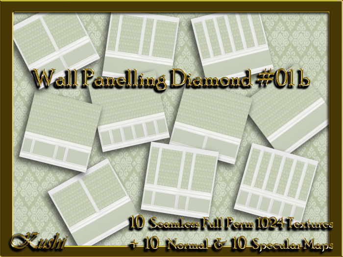 !Kushi! WallPanellingDiamond01b Textures -WearToUnpack