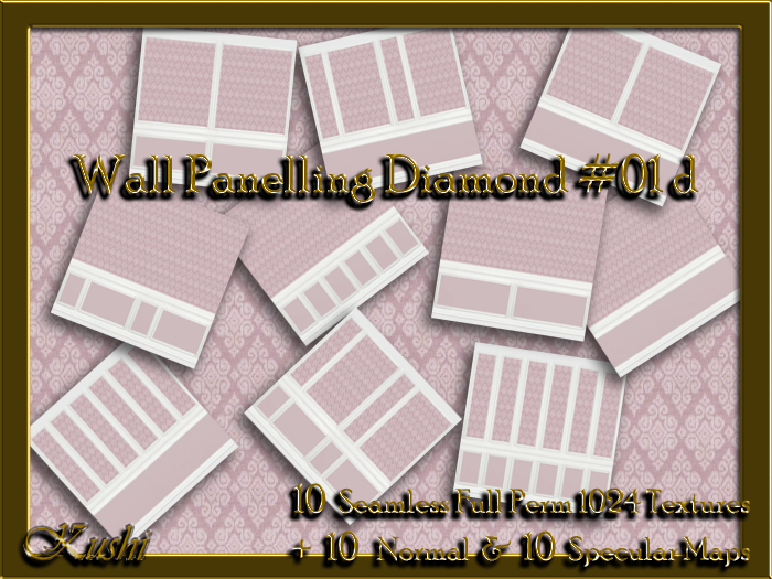Wall Panelling Diamond #01d Textures
