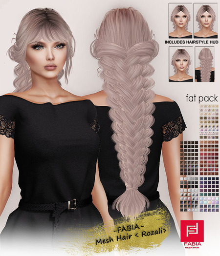 -FABIA- Mesh Hair   < Rozali> Fat pack