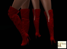 Red Knee Boots MAITREYA