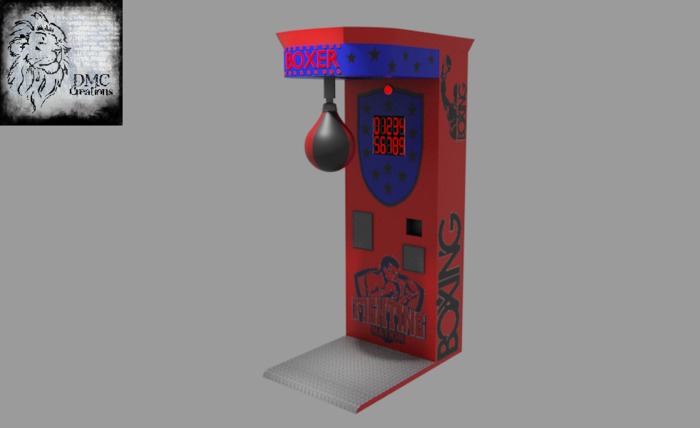 Boxing Arcade Machine Full Perm Mesh