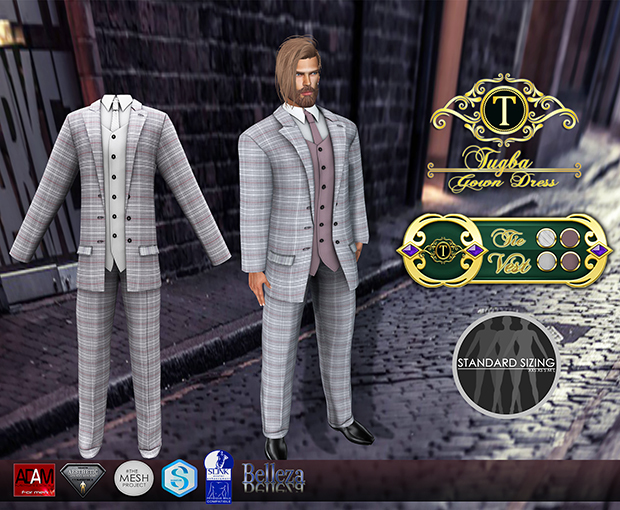 **Tugba** TONY SUIT Plaid Seat 02 DEMO