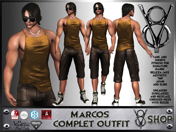 +V8 SHOP+ MARCOS URBAN STYLE COMPLET OUTFIT