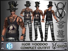 +V8 SHOP+ IGOR VOODOO STYLE COMPLET OUTFIT SIGNATURE GIANNI
