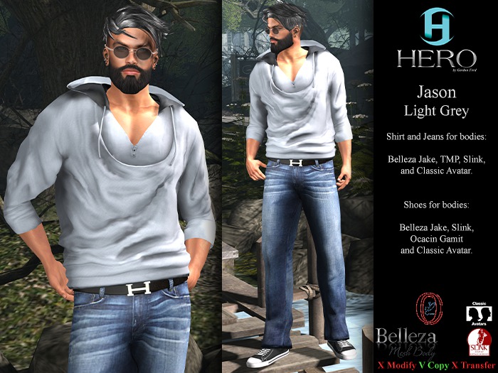 HERO - Jason Outfit Light Grey