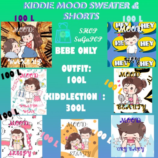 KIDDLECTION1 FATPACK MOODS (Price cut)