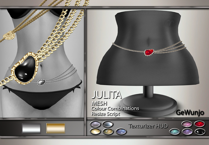 GeWunjo : JULITA belly chain... DEMO