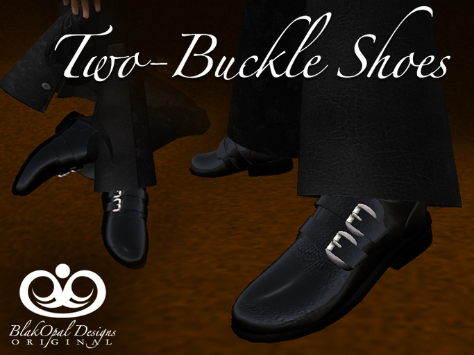 Two Buckle Shoe - Black